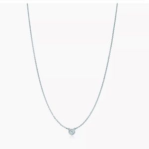 Tiffany & Co. Elsa Peretti Diamonds by the yard Single Pendant Necklace